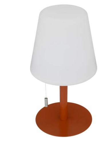 LAMPADA TAVOLO 202608B AMBRA 30CM POLIPROPILENE/METALLO