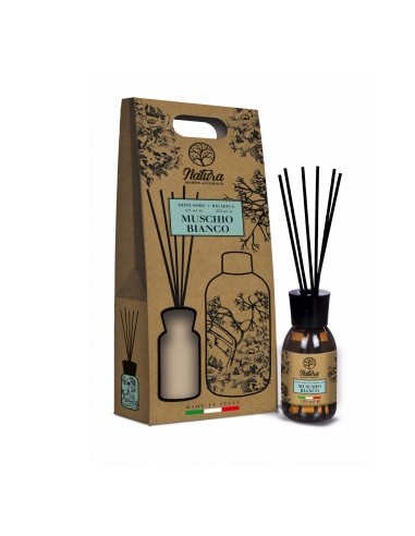 DIFFUSORE 15895 MUSCHIO BIANCO 125ML CON RICARICA 250ML su Shop in ...