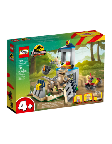 GIOCATTOLO PUBBLICIZZATO: vendita online JURASSIC PARK 76957 LA FUGA DEL VELOCIRAPTOR in offerta