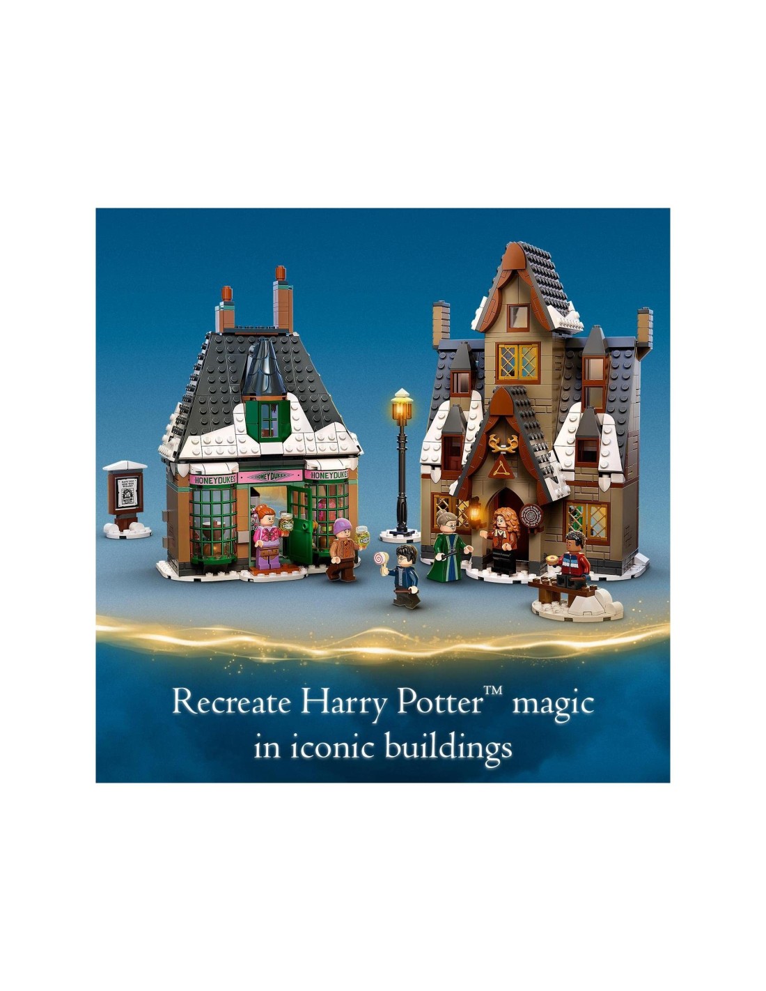 GIOCATTOLO PUBBLICIZZATO: vendita online LEGO 76388 Harry Potter Visita al Villaggio Di Hogsmeade, 2 case giocattolo, 6 minif...