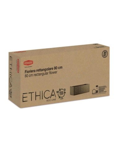 FIORIERA ETHICA 68603 80CM TORTORA CON SPALLIERA su Shop in Casa