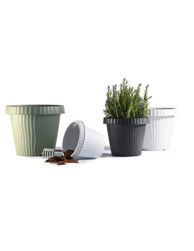 VASI E SOTTO VASI: vendita online VASO ONDA 31451 50CM GRAFITE in offerta