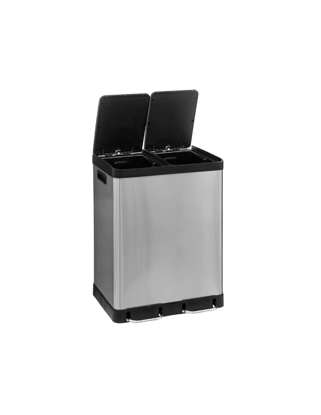 PATTUMIERA DOPPIA 186157A ARIANE 30+30LT INOX ARGENTO su Shop in Casa