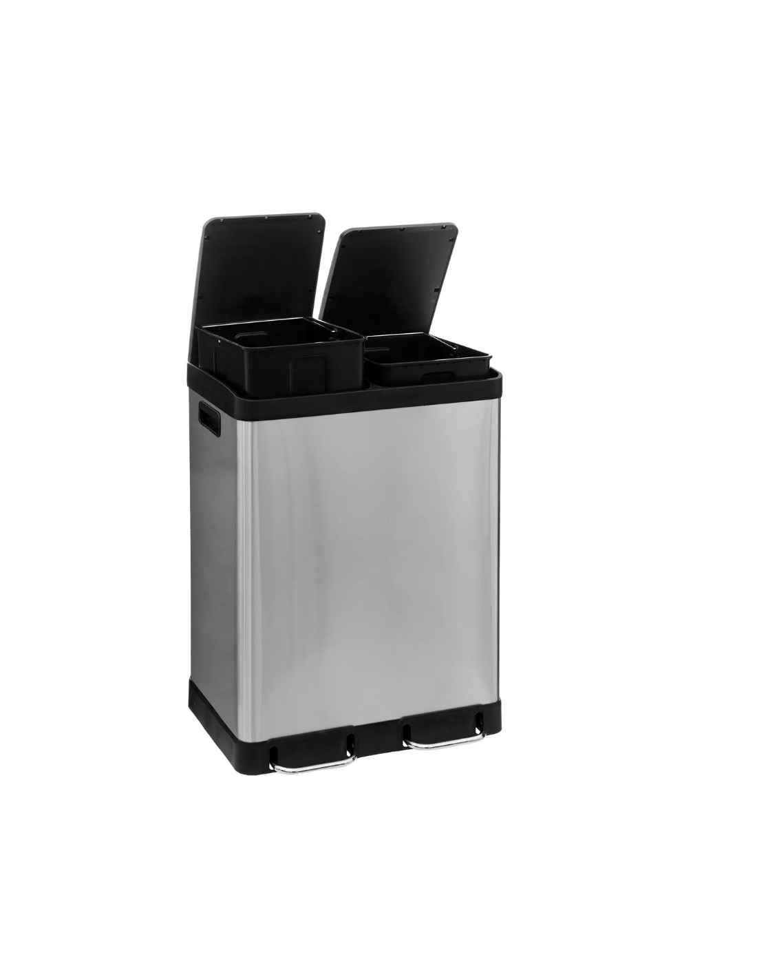 PATTUMIERA DOPPIA 186157A ARIANE 30+30LT INOX ARGENTO su Shop in Casa