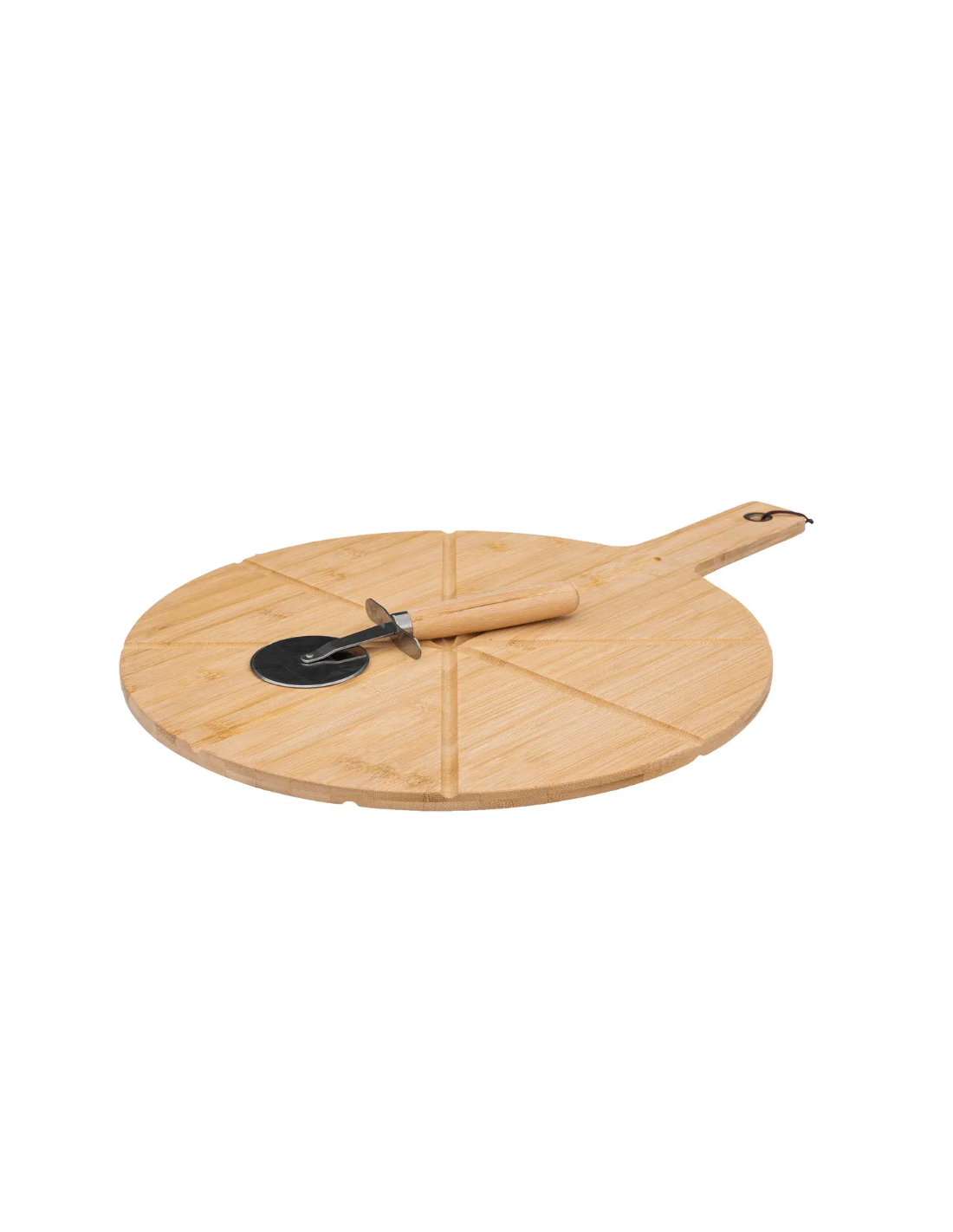 TAGLIERE PIZZA 189624 BAMBOO 37CM CON ROTELLA su Shop in Casa