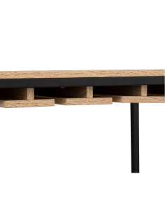 MOBILETTI E CONSOLE: vendita online MOBILE PORTABOTTIGLIE 189646 ALIAJ 25P 60X30X160CM EFFETTO ROVERE NATU in offerta 2