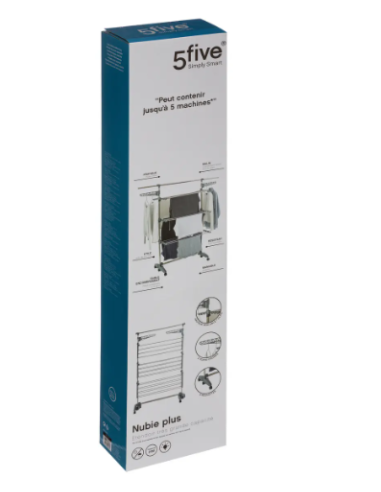 STENDIBIANCHERIA 157306 INOX 174X62X125CM MODULABILE su Shop in Casa