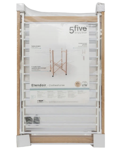 STENDIBIANCHERIA 164726 METALLO CON RUOTE 176X60X104CM su Shop in Casa