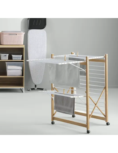 STENDIBIANCHERIA 164726 METALLO CON RUOTE 176X60X104CM su Shop in Casa