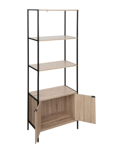 LIBRERIA 181381 ALIAJ 68X35X176CM EFFETTO ROVERE NATURALE su Shop i...