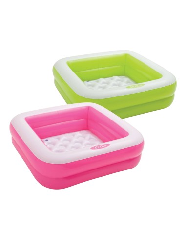 GONFIABILI: vendita online Piscina Baby Quadrata Intex 57100, 85x85x23 cm, fondo soft, colori assortiti, sicurezza bambini, P...