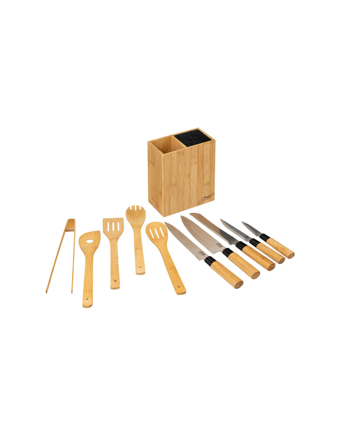 UTENSILI CUCINA: vendita online SET UTENSILI CUCINA 189690 BAMBOO CON COLTELLI in offerta