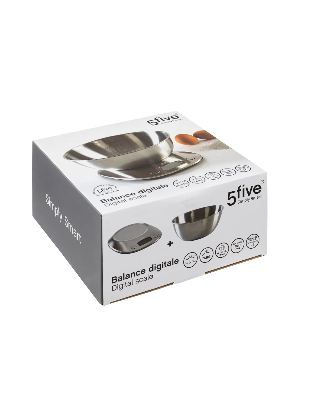 BILANCIA CUCINA 189397 DIGITALE 5KG/1GR CON CIOTOLA INOX su Shop in...