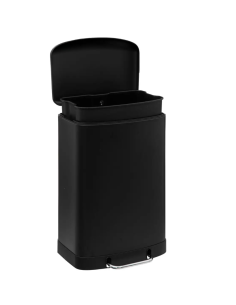 PATTUMIERE: vendita online PATTUMIERA PEDALE 186155B METALLO 50LT NERO in offerta 2