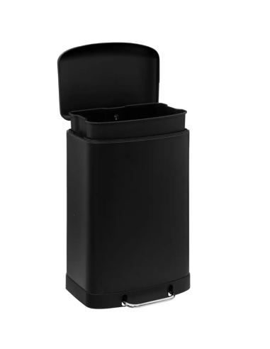 PATTUMIERA PEDALE 186155B METALLO 50LT NERO su Shop in Casa