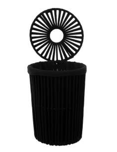 PATTUMIERA BAGNO: vendita online PATTUMIERA 174887 7LT METALLO/COTONE NERO in offerta 2