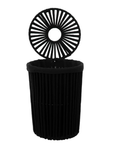 PATTUMIERA 174887 7LT METALLO/COTONE NERO su Shop in Casa