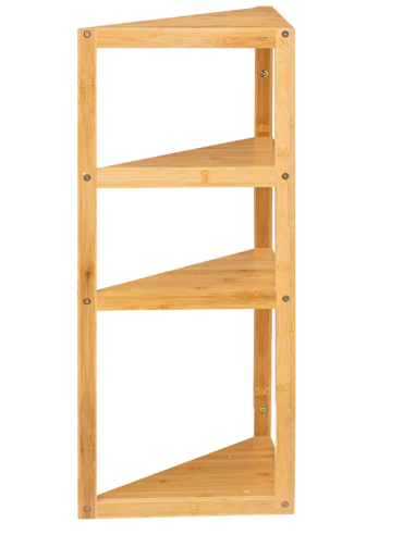 SCAFFALE ANGOLARE 174874 BAMBOO 3P 36,5X33,5X80CM su Shop in Casa