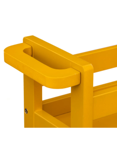 ACCESSORI BAGNO: vendita online CARRELLO 174762K CON RUOTE 3P MOSTARDA in offerta 2