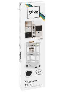 ACCESSORI BAGNO: vendita online CARRELLO 174762I CON RUOTE 3P BIANCO in offerta 2