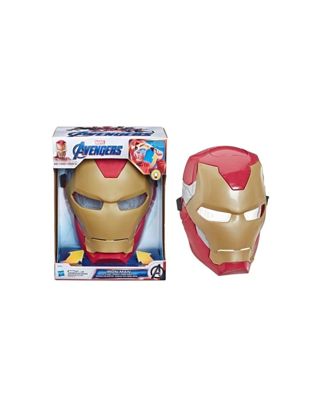 GIOCATTOLO PUBBLICIZZATO: vendita online AVENGERS E6502 IRONMAN MASCHERA ELETTRONICA in offerta