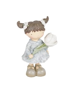 BAMBINA 137847 CON FIORE 16CM RESINA su Shop in Casa