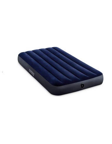 GONFIABILI: vendita online Materasso Mezza Piazza Classic Downy Intex 76x191x25 cm, singolo, morbido floccato, camping, resis...