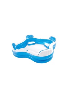 GONFIABILI: vendita online Piscina Intex 56475, 4 sedili integrati, schienale comodo, portabevande, 229x229x66 cm, gonfiabile...