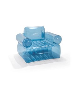 GONFIABILI: vendita online POLTRONA 66503 TRASPARENTE BLU 109X107X79CM in offerta