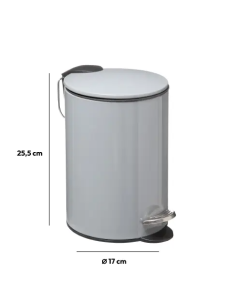 PATTUMIERA BAGNO: vendita online PATTUMIERA 174528H BAGNO 3LT GRIGIO in offerta 2