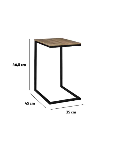TAVOLINO 181281 METALLO/LEGNO 45X35X66CM su Shop in Casa