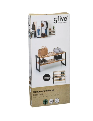 SCARPIERA 167879 BAMBOO 70X26X35CM 2 PIANI su Shop in Casa