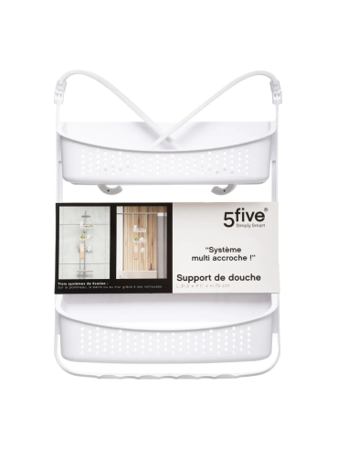 MENSOLA 160922A DOCCIA 2P FLESSIBILE BIANCA su Shop in Casa