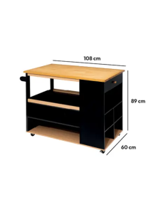 TAVOLA E CUCINA: vendita online MOBILETTO CUCINA 108X89X60CM in offerta 2