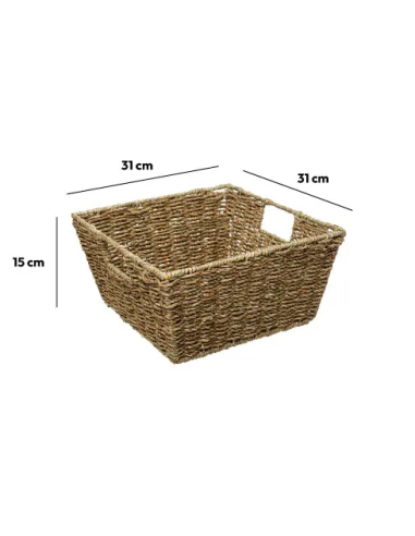 CESTA PORTAOGGETTI VIMINI 31X15CM su Shop in Casa