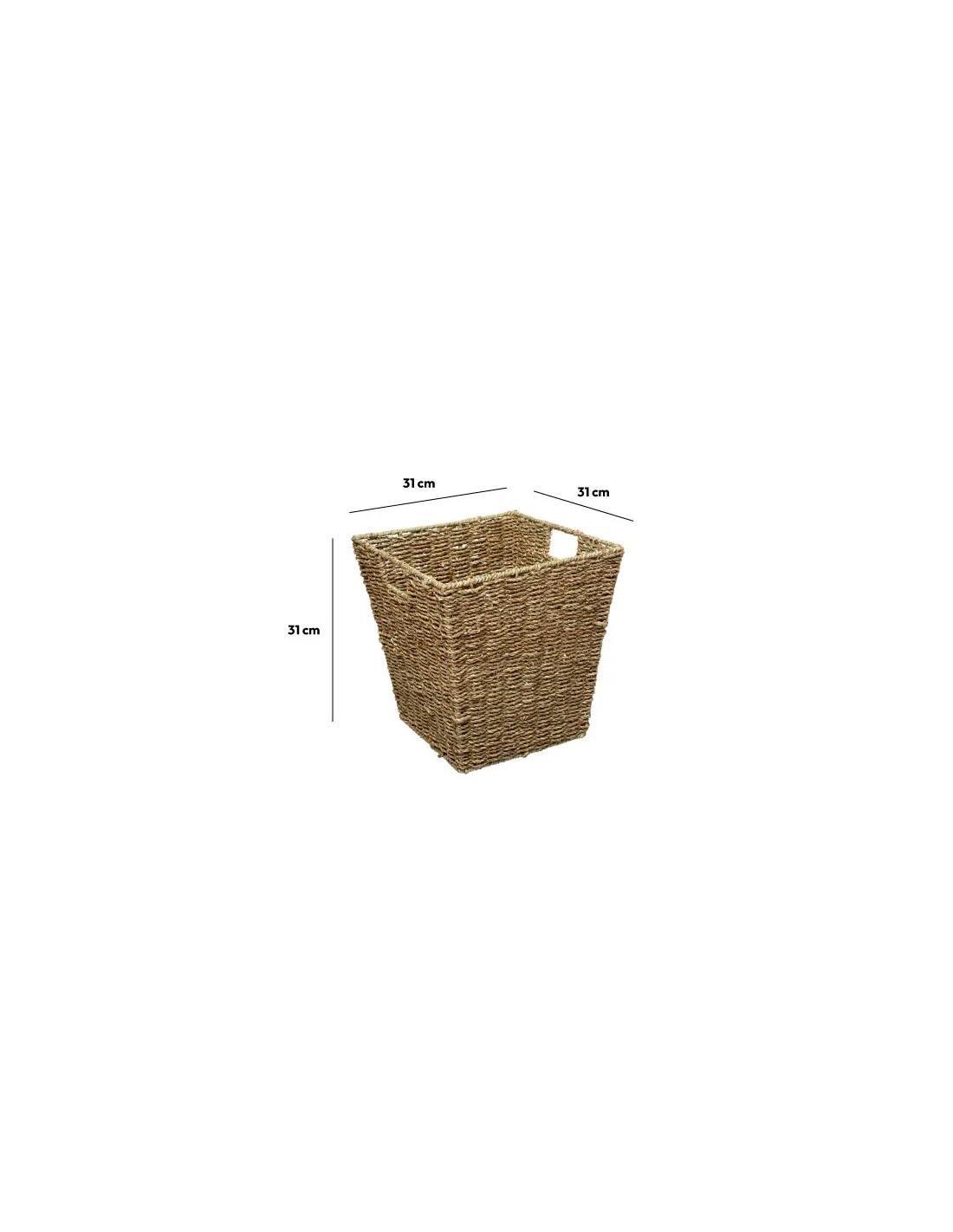 CESTA PORTAOGGETTI VIMINI 31X31CM su Shop in Casa