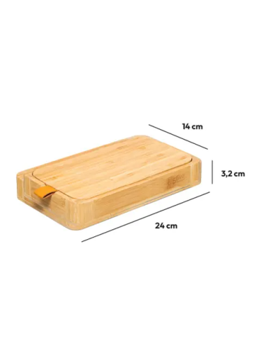 PORTAGIOIE BAMBOO CON SPECCHIO 24X3X14CM su Shop in Casa