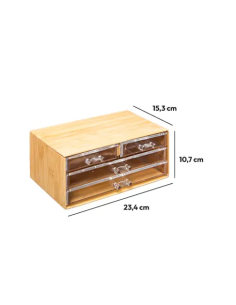 OGGETTISTICA: vendita online PORTAGIOIE 4 CASSETTI 23X11X15CM in offerta 2