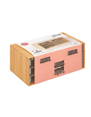PORTAGIOIE 4 CASSETTI 23X11X15CM su Shop in Casa