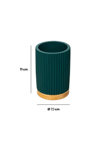 PORTASPAZZOLINI 11CM PETROLIO su Shop in Casa