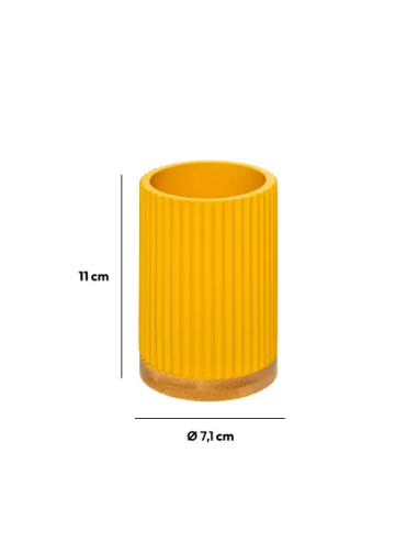 PORTASPAZZOLINI 11CM GIALLO su Shop in Casa