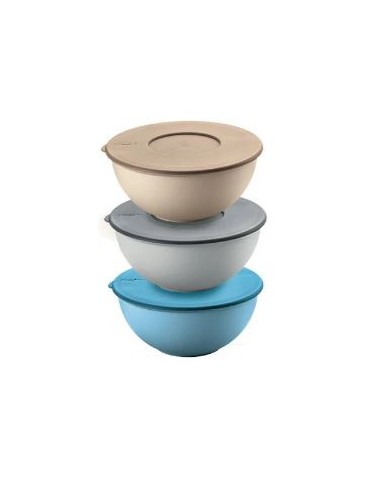 CONTENITORI E BROCCHE: vendita online SET 3 CONTENITORI 16CM CON COPERCHIO in offerta