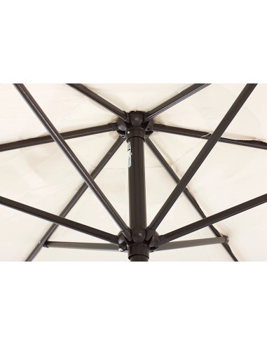 GAZEBO E OMBRELLONI: vendita online Ombrellone a palo centrale Garden 3×3 m Ecrù My Garden, struttura in alluminio, telo impe...