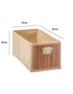 PORTAOGGETTI 15X31CM BAMBOO NATURALE su Shop in Casa