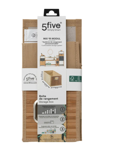 PORTAOGGETTI 15X31CM BAMBOO NATURALE su Shop in Casa