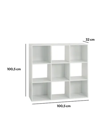 MENSOLE E SCAFFALI: vendita online 5five Mix n Modul, scaffale 9 ripiani, effetto rovere grigio, libreria moderna, mobile con...