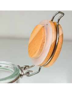 PORTASPEZIE 092134 VETRO 4,5X9CM COPERCHIO LEGNO su Shop in Casa 2