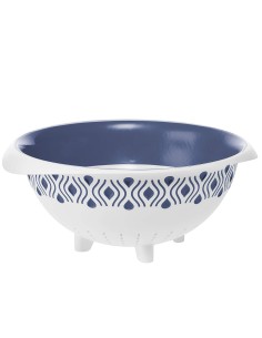 SCOLAPASTA TOSCA D.28xH.13CM BIANCO/BLU 55251 STEFANPLAST 2