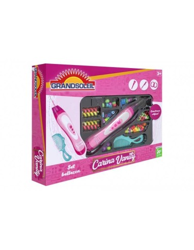 CARINA VANITY 41939 SET CREA TRECCE CON PERLINE su Shop in Casa