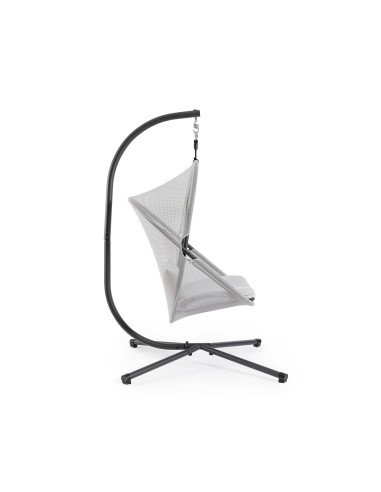 SEDIE E POLTRONE: vendita online Poltrona Sospesa Pieghevole Algar con Struttura in Metallo e Cuscini Grigio, Relax Outdoor i...